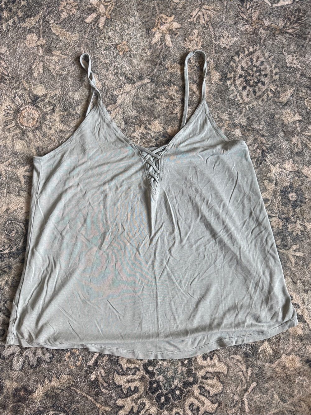 American Eagle Women's Lace-Up Cami Tank Top